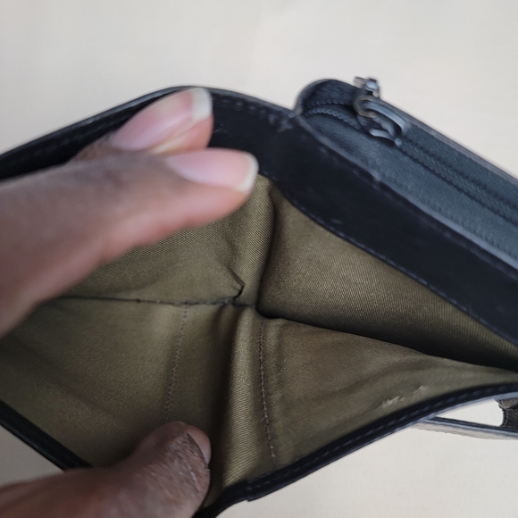 Vintage GH Bass Black Bi-Fold Full Grain Leather Wallet - Picture 12 of 14